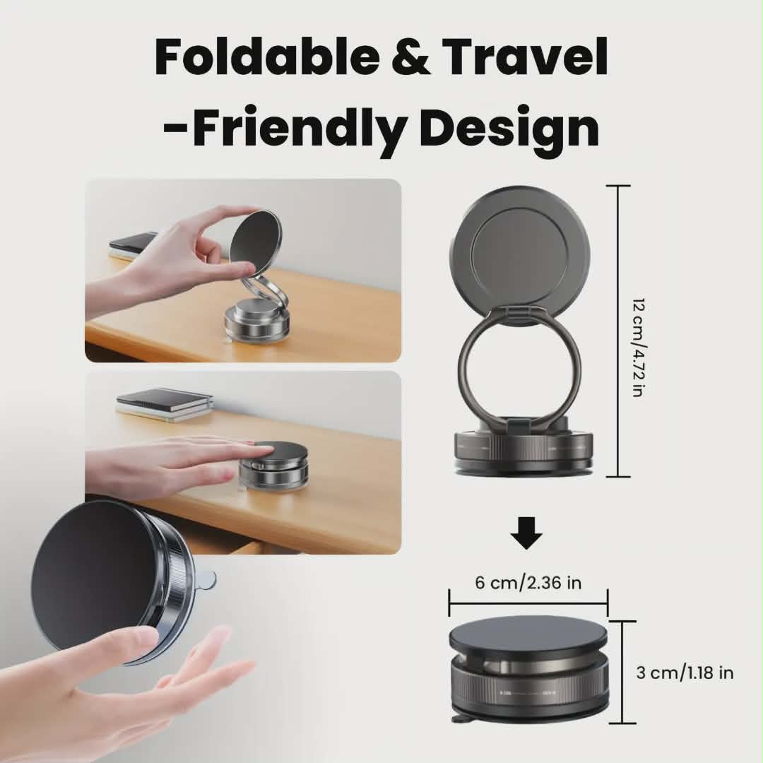 ✨ Porte-téléphone magnétique à vide 360 ° réglable 🔥