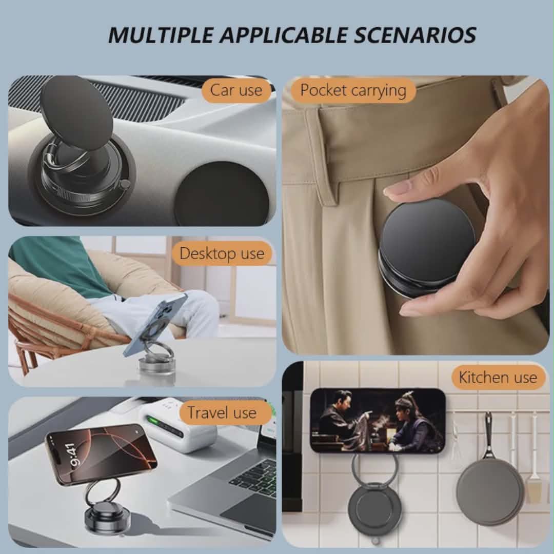 ✨ Porte-téléphone magnétique à vide 360 ° réglable 🔥